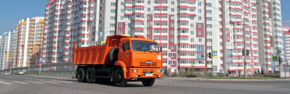 Красноярск: новый самосвал 6520 на улицах города